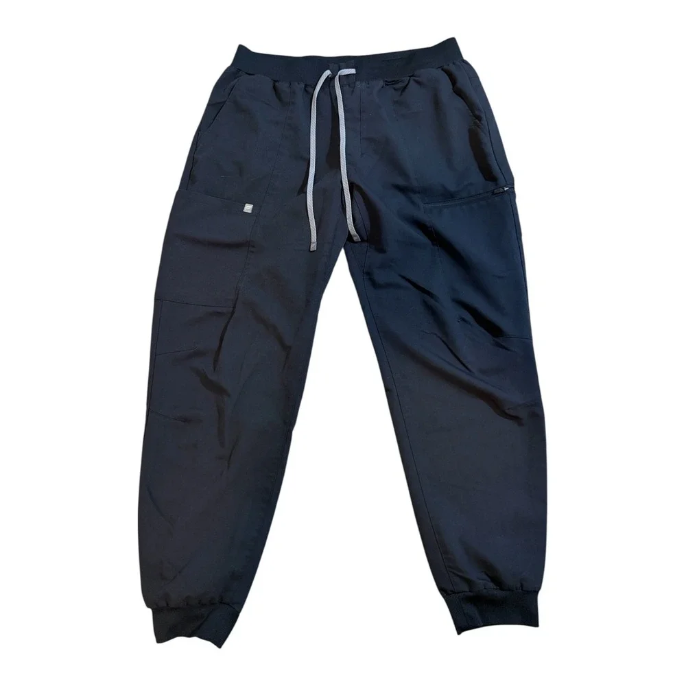 Fabletics Jogger Pants Black XL Mens Activewear Cargo Pockets Drawstring